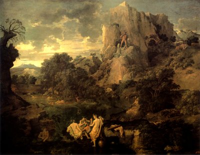 Paisaje con Hércules y Caco de Nicolas Poussin